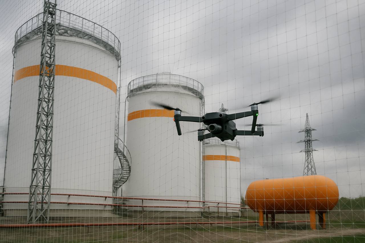 Монтаж защитных конструкций от БПЛА